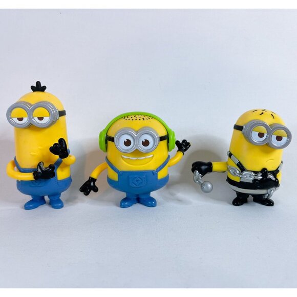 2017 McDonalds Happy Meal Toys Figures Minions Despicable Me 3 Set of 9 - Picture 5 of 6